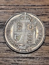 1892 Victorian Silver Shilling
