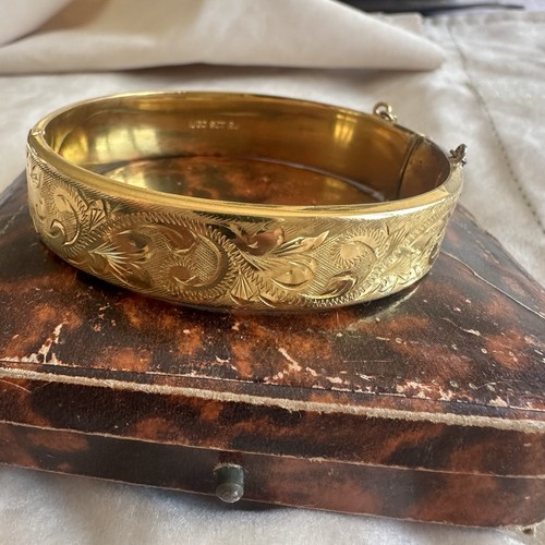 Vintage 9ct rolled gold bangle - vintage,