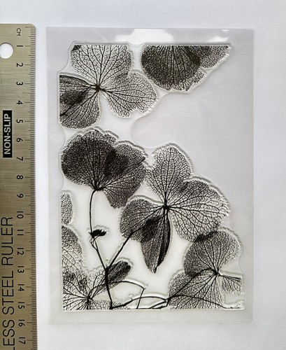 Clear rubber stamp leaf - stamp,