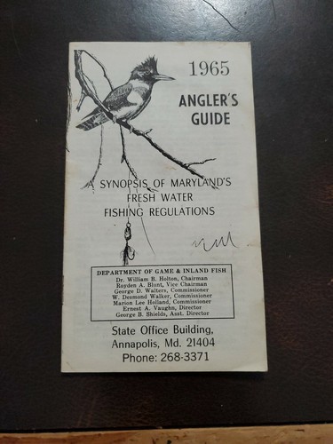 Vintage 1965 anglers guide - anglers,