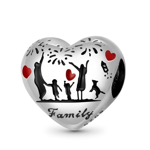 Love family heart charm - love, of