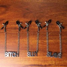 Breast Clips Sex Clamps with Chain Adult Love Games Bondage Fetish Flirting BDSM