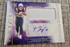 Treveyon Henderson Origins Rookie Patch Auto 2025 New England Patriots NFL