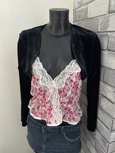 Vintage black velvet - m&s,