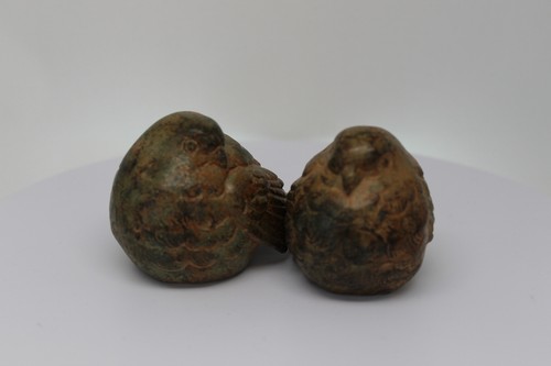 Statue sparrow couple bird - sparrow,