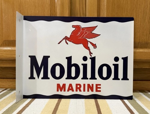 Mobiloil marine sign - mobiloil,