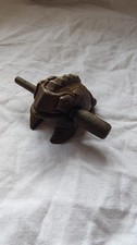 Hand Carved Wooden Frog Guiro