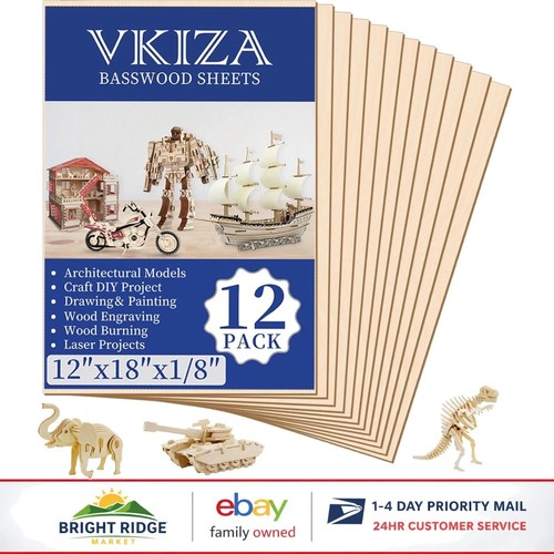 Basswood plywood sheets - 12,