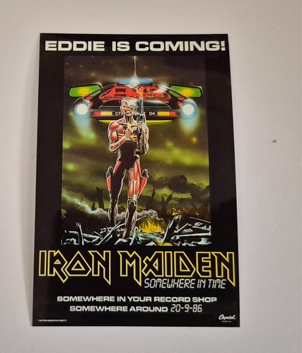 Sticker 1986 1987 maiden - sticker,