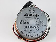 Sanyo Denki Step-Syn Stepping Motor 103-870-26 1.4V 4A 2.5°/Step Japan Vintage