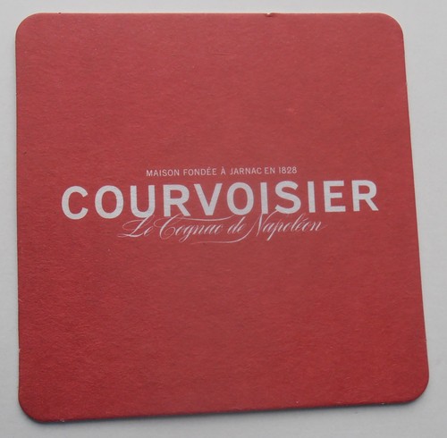 Courvoisier beermat - courvoisier,