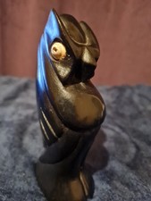 Ebony Black little Owl