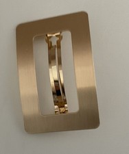 LARGE FRENCH BARRETTE HAIR CLIP SLIDE GOLD METAL CLIP HAIR ACCESSORIES 8cm x 5cm