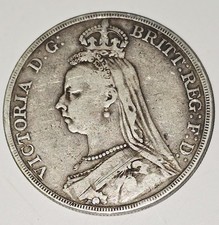 1889 victorian silver crown - 1889,