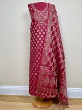 Indian Pakistani Maroon Cotton