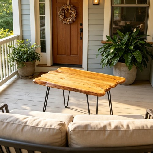 Natural edge coffee table - edge,