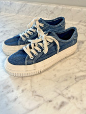 ZARA Denim Chunky Wedge