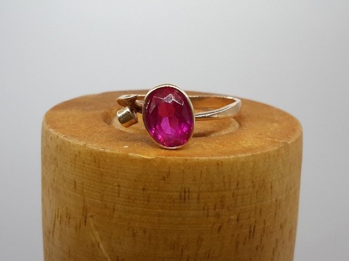 Vintage ring gold 583 - vintage, ruby