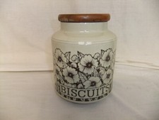 Hornsea Cornrose - Lancaster Vitramic storage jars & lids - 8D4B