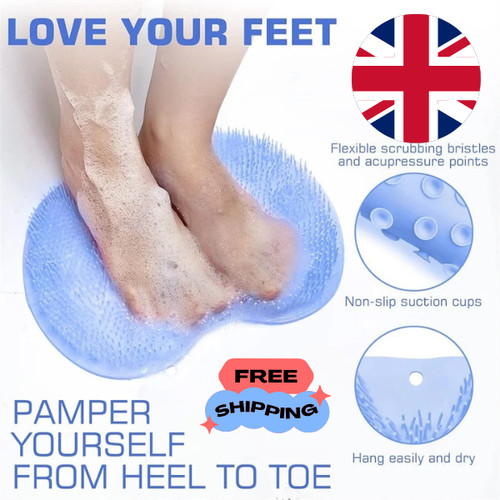 Silicone foot back - foot, scrubber