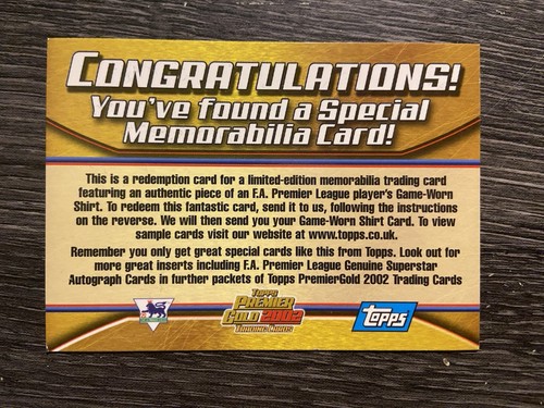 Topps premier gold 2002 - gold,