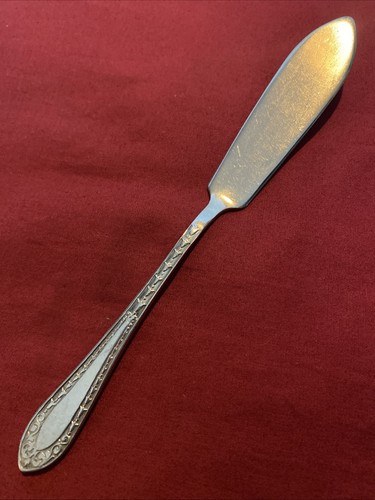 Antique silver plated butter - plated,