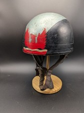 Vintage Retro Everoak Classic IMOTT Style Grey Black Half Helmet Pudding Basin