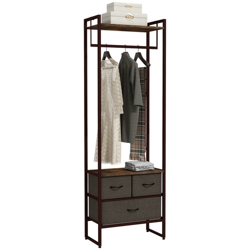 Clothes hanging rail wardrobe - clothes,