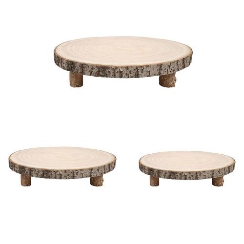 Wood slice stand display - slice,