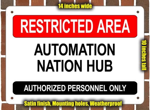 Metal sign automation - sign,