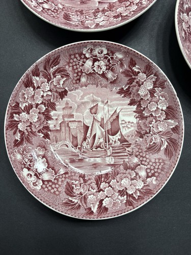 Wedgwood plum round - 5.25”,