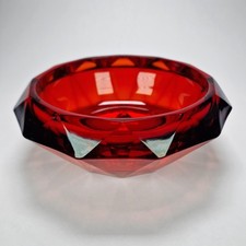 Viking Glass Ruby Red Faceted