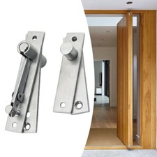 2Pcs Hidden Door Pivot Hinge Heavy Duty Stainless Hinges for Wood Door Kit New