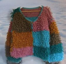 Hand crochet cardigan/
