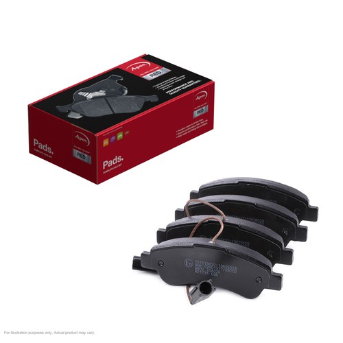 Apec rear brake pads - rear, fiat