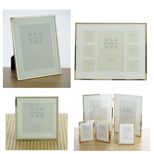 Gold metal photoframe with