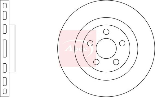 Brake disc front vented - brake,