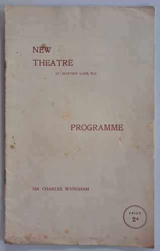1908 new theatre programme - 1908,