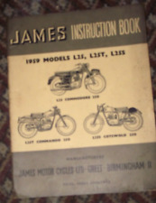 JAMES 250  COMMANDO L25 / L25T - 250 COTSWOLD L25S  INSTRUCTION BOOK  1958