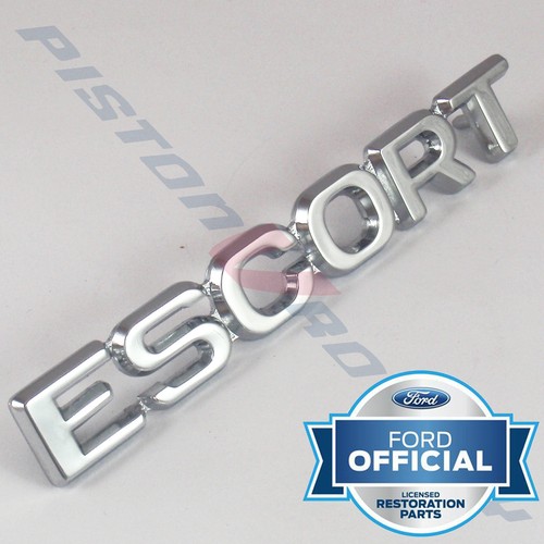Escort boot badge - escort, ,chrome