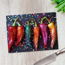 Glitter Rainbow Chilli's Glass