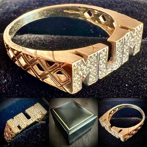 Ladies gold diamond cluster - gold,