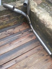 CLASSIC TWIN EXHAUST 2 INTO 1 PUSH OVER STUB RHS 1 1/2" TRIUMPH 500 PRE UNIT