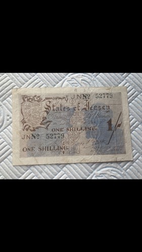Jersey shilling note 1941 - note,
