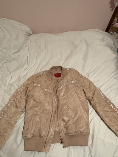 Guess pink bomber jacket - bomber, size