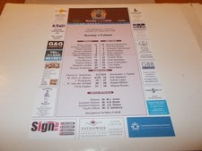 TEAMSHEET   Burnley  v  Fulham