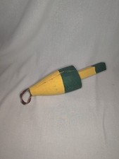painted wood lobster buoy 10"