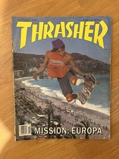Thrasher Skateboard Magazine October 1987 ,, Christian Hosoi Cover