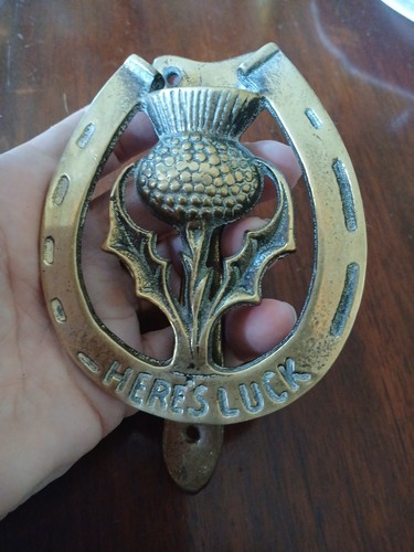 Vintage solid brass door - vintage,