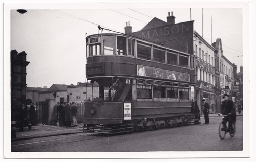 Vintage london tram route - vintage,